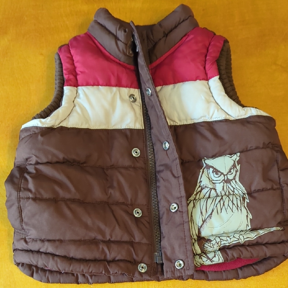 Old Navy Red Fleece Vest